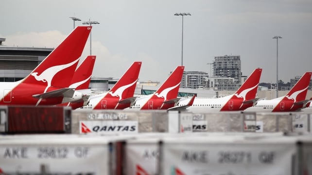 Qantas posted a first-half net loss of AU$235m Qantas posted a first-half net loss of AU$235m