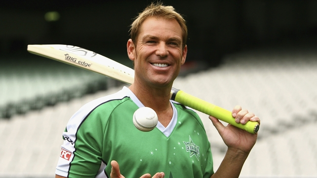 Shane Warne - Poses for photos after speaking to the media during the Melbourne Stars Twenty20 Big Bash League announcement