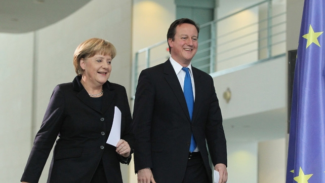 Angela Merkel and David Cameron agree that a strong euro is in everyone's interests Angela Merkel and David Cameron agree that a strong euro is in everyone's interests