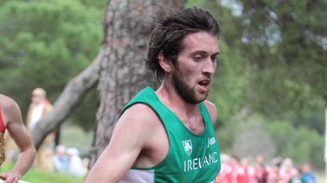 Joe Sweeney secured victory in the Woodie's DIY National Inter County Cross Country Championships