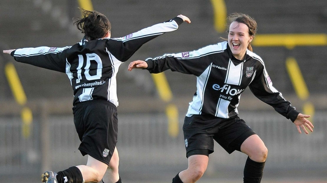 Raheny United have gone top of the table beating Peamont 2-0