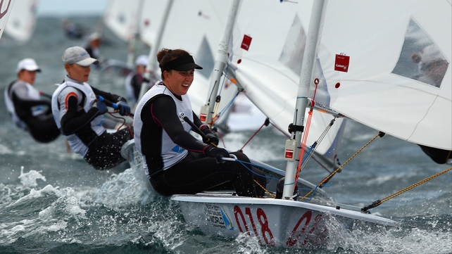 Plain sailing - Annalise Murphy in action at the World Sailing Championships in Perth