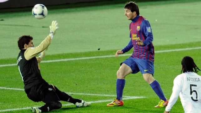 Barcelona's Lionel Messi bagged a brace in Yokohama