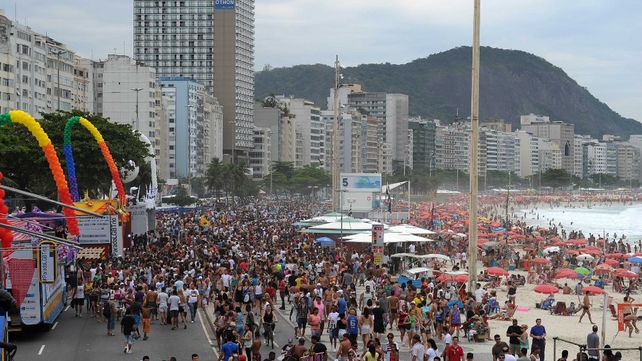 24 tonnes of fireworks will be detonated for 16 minutes at Copacabana beach 24 tonnes of fireworks will be detonated for 16 minutes at Copacabana beach