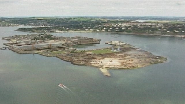 The accident happened in Cork Harbour last year The accident happened in Cork Harbour last year