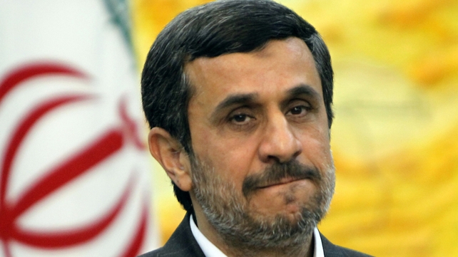 Mahmoud Ahmadinejad addressed crowds at Tehran's Azadi Square Mahmoud Ahmadinejad addressed crowds at Tehran's Azadi Square