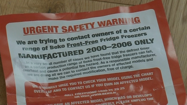 Beko issued alert after 'small number of incidents' Beko issued alert after 'small number of incidents'