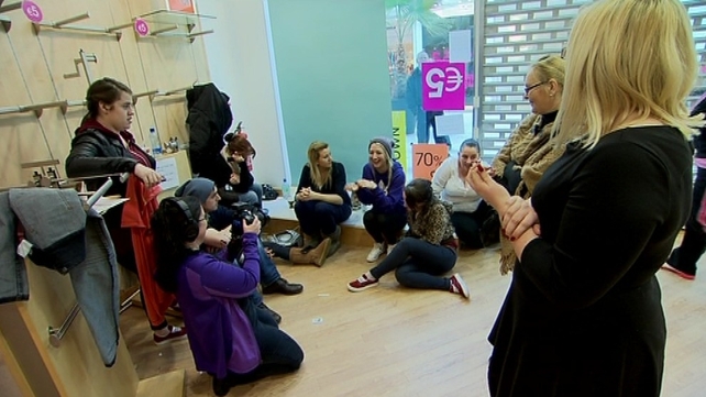 Staff at La Senza are staging a sit-in at its Liffey Valley store Staff at La Senza are staging a sit-in at its Liffey Valley store