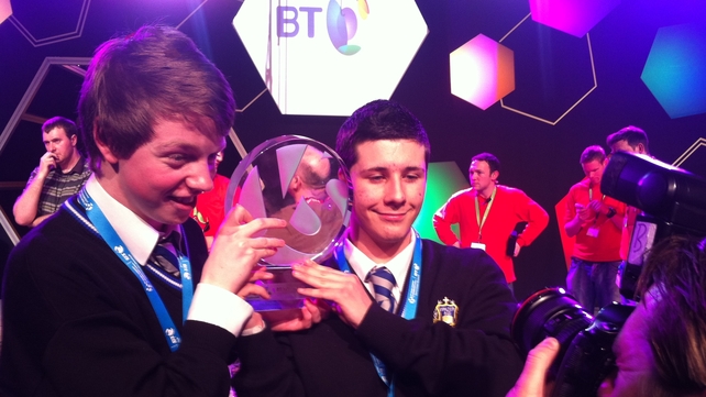 Mark James Kelly and Eric Doyle won the Irish Young Scientist Awards in Dublin earlier this year Mark James Kelly and Eric Doyle won the Irish Young Scientist Awards in Dublin earlier this year