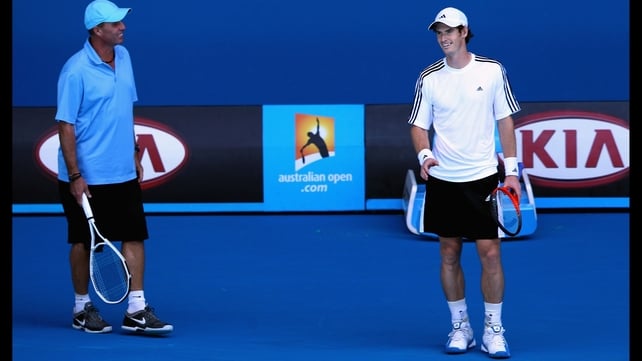 Coach Ivan Lendl (l) and Andy Murray going their separate ways