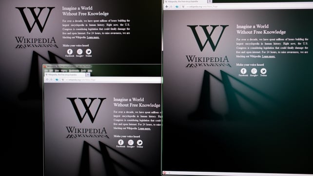 Wikipedia is blacking out its content to protest US legislation Wikipedia is blacking out its content to protest US legislation