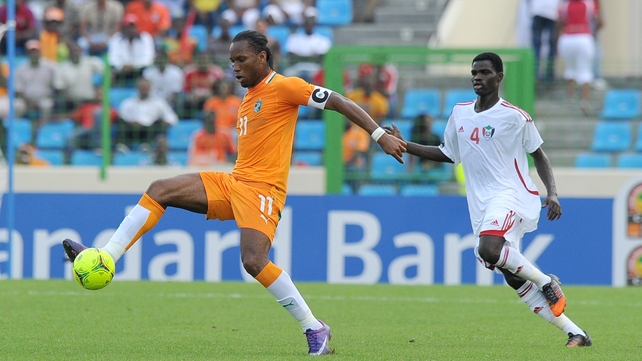 Didier Drogba bagged his 51st goal for the Ivory Coast in Malabo