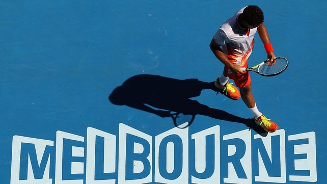 A sluggish Jo-Wilfried Tsonga couldn't cope with the Melbourne heat and a dogged opponent in his last-16 encounter Down Under