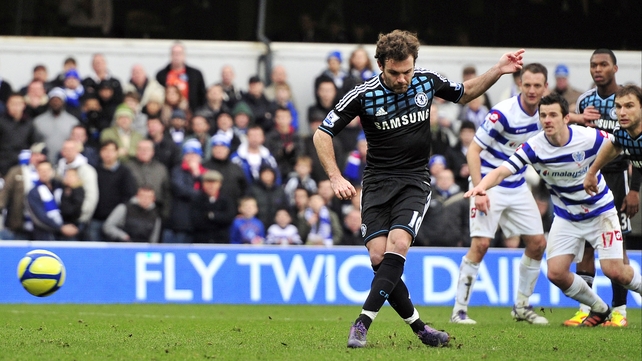 Juan Mata's penalty was enough to give Chelsea victory