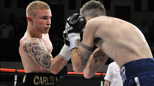 Carlos 'The Jackal' Frampton stopped Kris Hughes in the seventh round