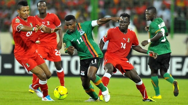 Christopher Katongo's goal was the difference between the sides as Zambia went through as Group A winners