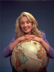 Where in the World presenter Theresa Lowe (1990)