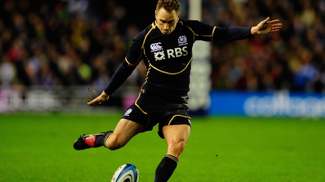 Dan Parks kicked six points for Scotland