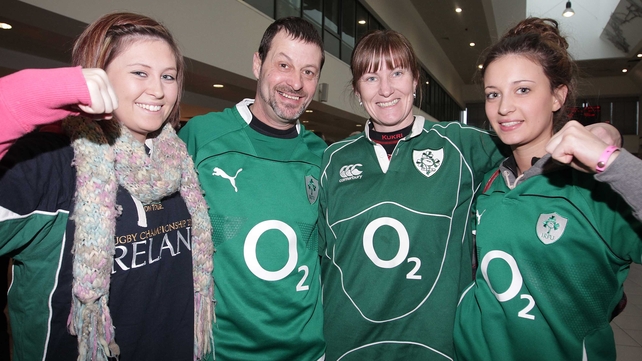 Ireland fans getting in the mood