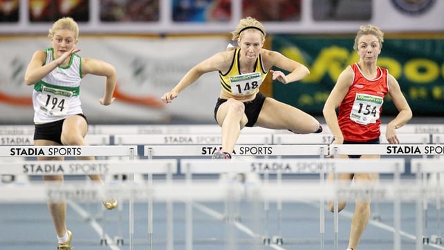 Derval O'Rourke finished fourth in her 60m heat