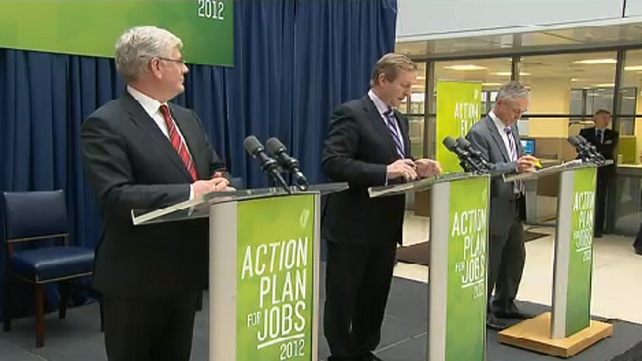 Taoiseach, Tánaiste and Minister for Jobs launching jobs plan this afternoon Taoiseach, Tánaiste and Minister for Jobs launching jobs plan this afternoon