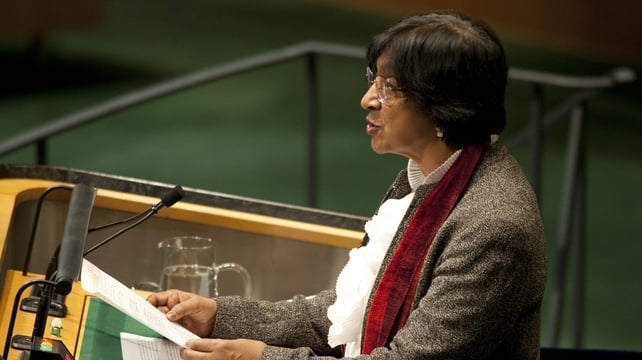 Navi Pillay told the UN General Assembly that it appeared the Syrian army had launched indiscriminate attacks Navi Pillay told the UN General Assembly that it appeared the Syrian army had launched indiscriminate attacks