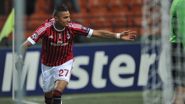 The AC Milan team followed Kevin-Prince Boateng off the field in a show of solidarity after he was subjected to racist abuse