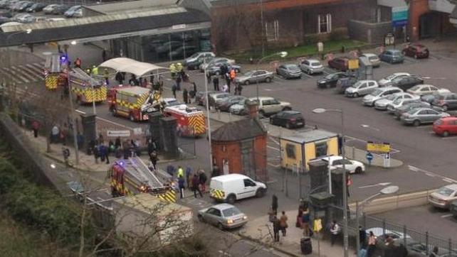 Kent Station in Cork was closed this evening due to a suspected gas leak - (Pic: @seanaoleary) Kent Station in Cork was closed this evening due to a suspected gas leak - (Pic: @seanaoleary)