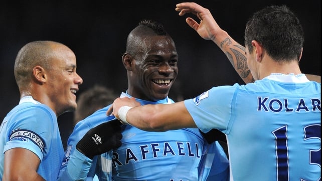 All apparently is now calm in the relationship between Mario Balotelli and his manager