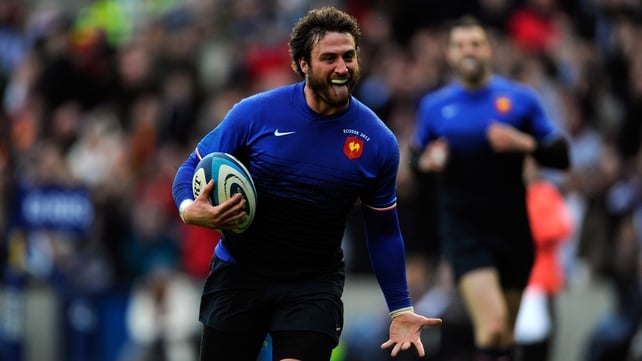 Maxime Medard finished off a flowing move for France's second try