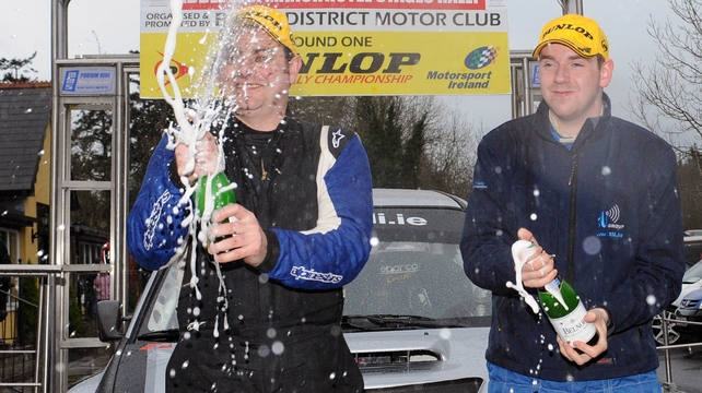 The winning duo were in celebratory mood after their victory