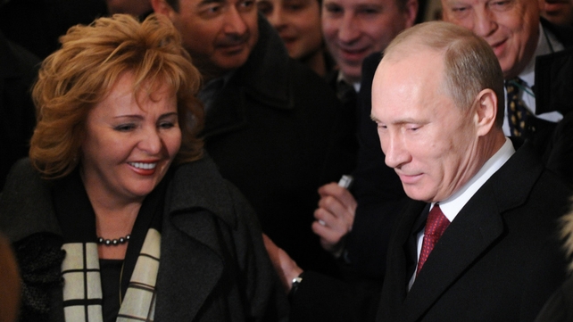 Vladimir and Lyudmila Putin at a polling station in Moscow this morning Vladimir and Lyudmila Putin at a polling station in Moscow this morning