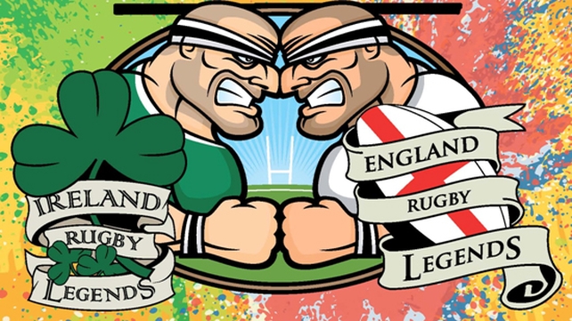 Ireland v England Legends - Friday 16 March at 7.45pm