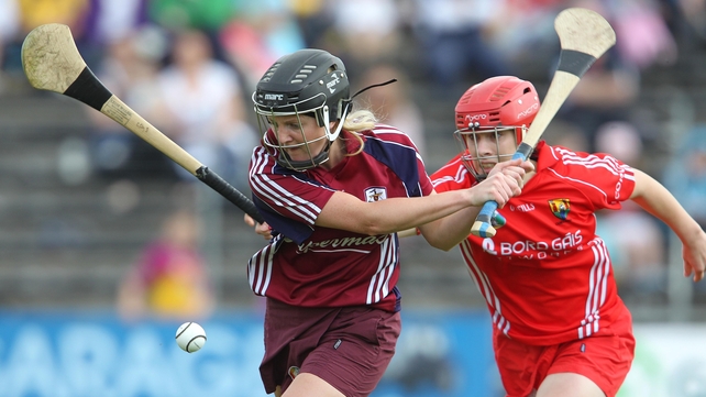 Galways Veronica Curtin escapes the clutches of Cork's Cathriona Foley when the sides met in the All-Ireland semi-final