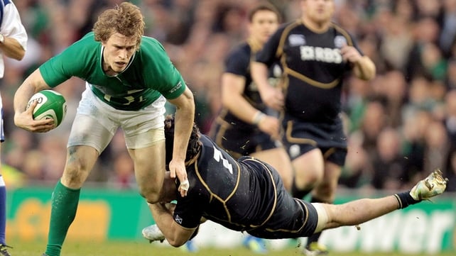 Andrew Trimble's superb finish helped Ireland to a four-try victory