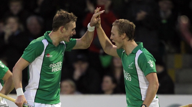 David Ames (left) put Ireland in front