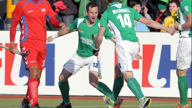Peter Caruth was on target for Ireland but Korea twice came from behind to secure Olympic qualification