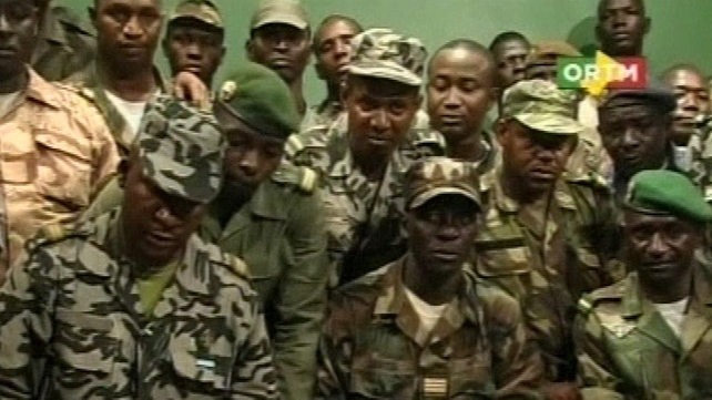 Soldiers appeared on television to make their statement Soldiers appeared on television to make their statement