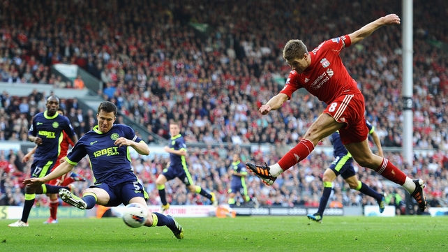 Steven Gerrard is hoping to get his hands of the FA Cup again