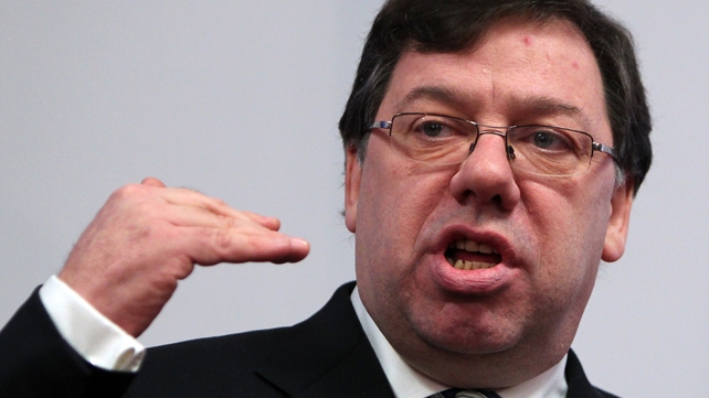 Brian Cowen (pictured in 2011) gave speech to US university which was published today Brian Cowen (pictured in 2011) gave speech to US university which was published today