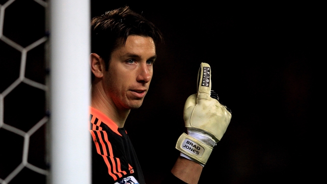 Liverpool goalkeeper Brad Jones