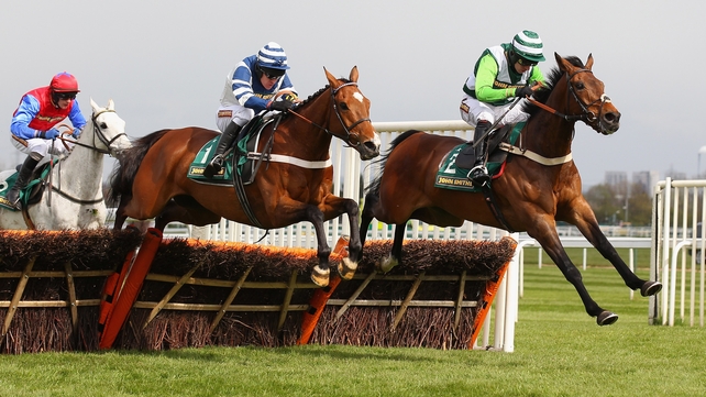 Oscar Whisky (blue silks) and Rock On Ruby (green silks) could both be in action at Cheltenham on Saturday, with the latter holding an entry in the always informative International Hurdle