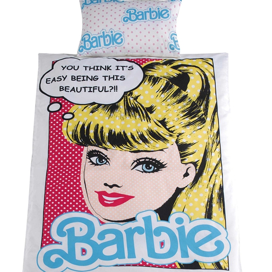 Barbie Pop Art Single Duvet Cover and Pillowcase Set, €29