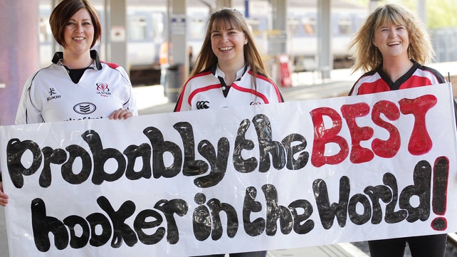 Ulster fans show their support for Rory Best