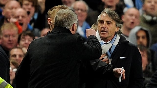 Alex Ferguson and Roberto Mancini will lock horns again this weekend