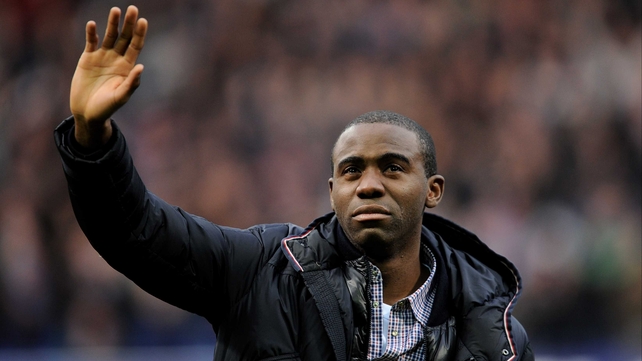 Fabrice Muamba made an emotional return to the Reebok Stadium on Tuesday
