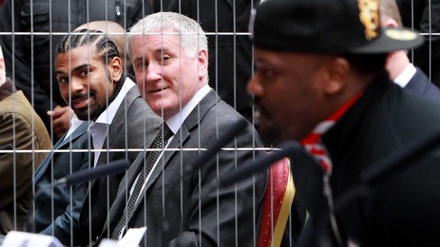 The Klitschko camp claims Haye's (left) decision to fight Dereck Chisora (r) is the easy option for the British boxer