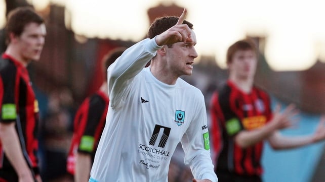 Captain Alan McNally was on target for Drogheda at Dalymount Park