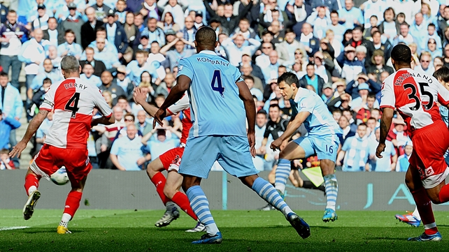 Sergio Aguero scored deep in injury time to seal the 2012 title for City