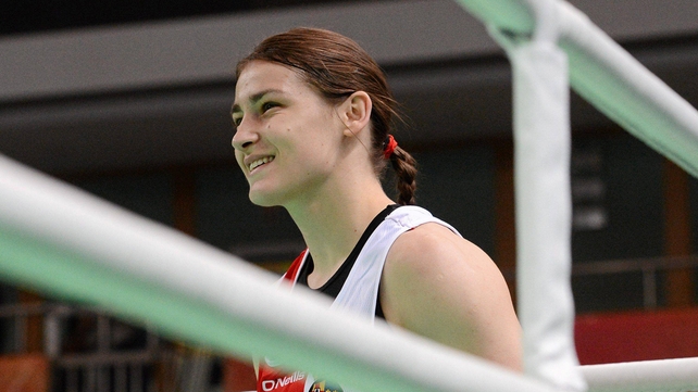 Katie Taylor was one of the Olympic boxers training in Assisi